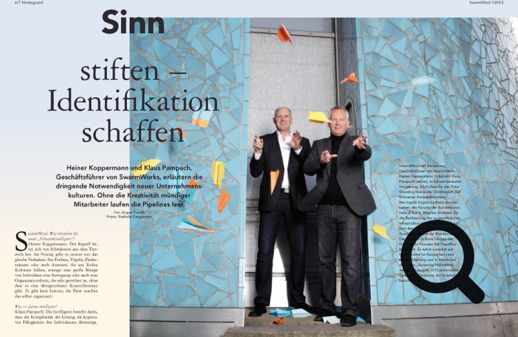 Kundenmagazin "SwarmMind". 